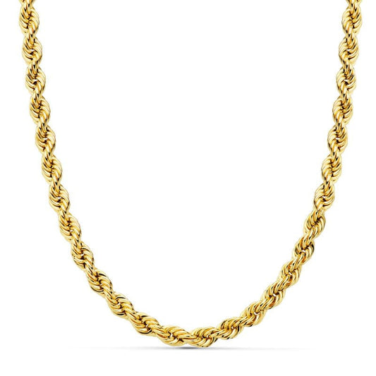 Cordon Salomonico Ligero. Ancho: 4,8 mm. Largo: 60 cm de oro amarillo 18K