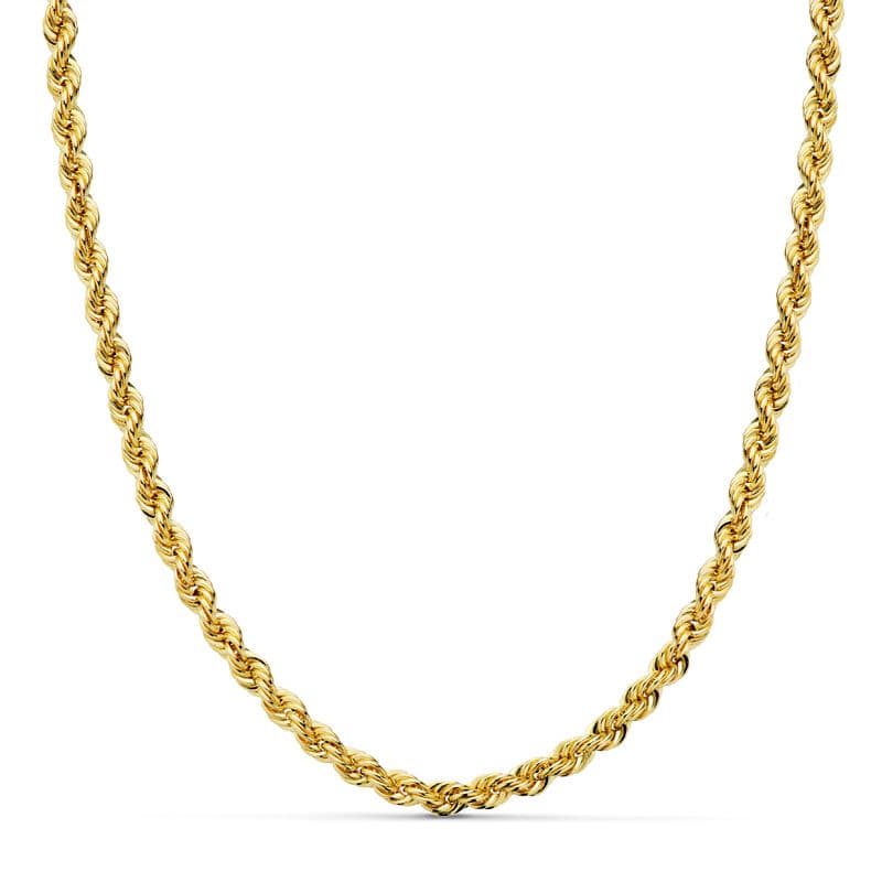 Cordon Salomonico 45 cm Normal 4 mm de oro amarillo 18K