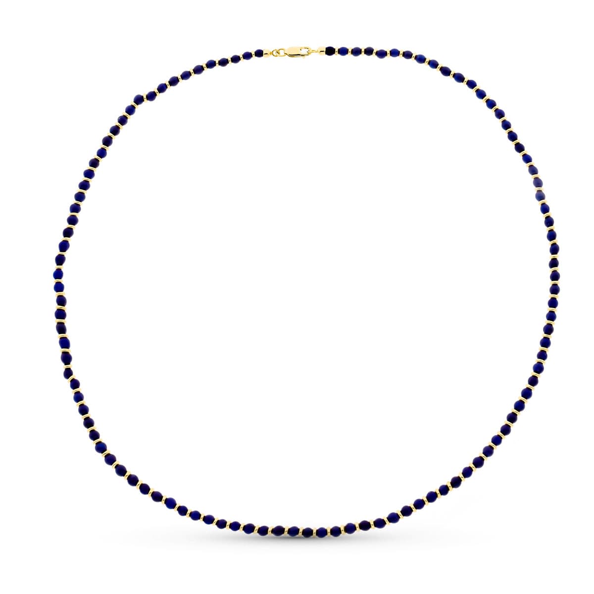 Gargantilla Lapizlazuli 45 cm de oro amarillo 18K