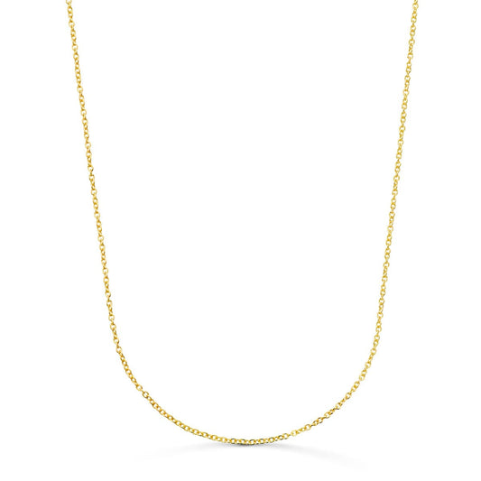 18K CADENA ORO AMARILLO ROLO MACIZA ANCHO: 1,2MM LARGO: 50CM