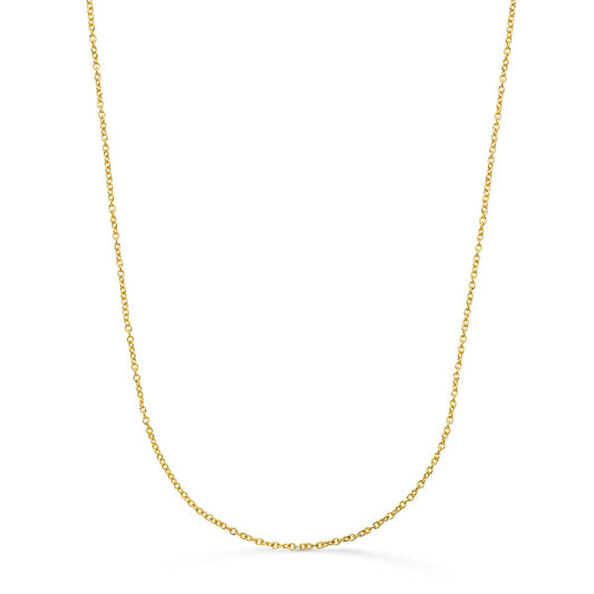 Cadena Rolo Maciza Ancho: 1,2 mm Largo: 45 cm de oro amarillo 18K