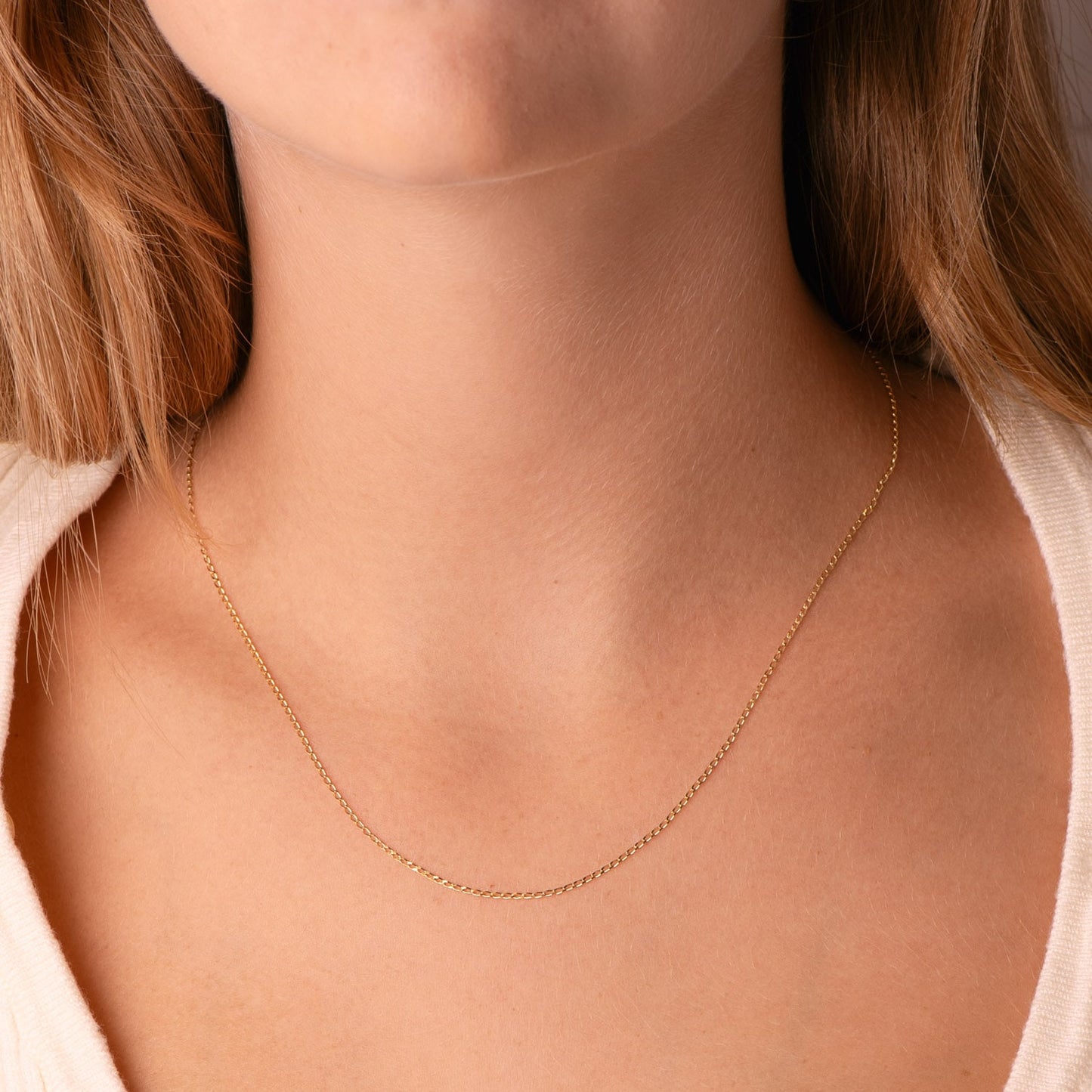 18K CADENA ORO AMARILLO BILBAO MACIZA ANCHO: 1MM LARGO: 45CM