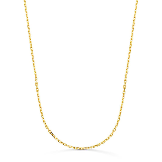 18K CADENA FORZADA MACIZA ORO AMARILLO ANCHO:1.9MM LARGO: 60CM