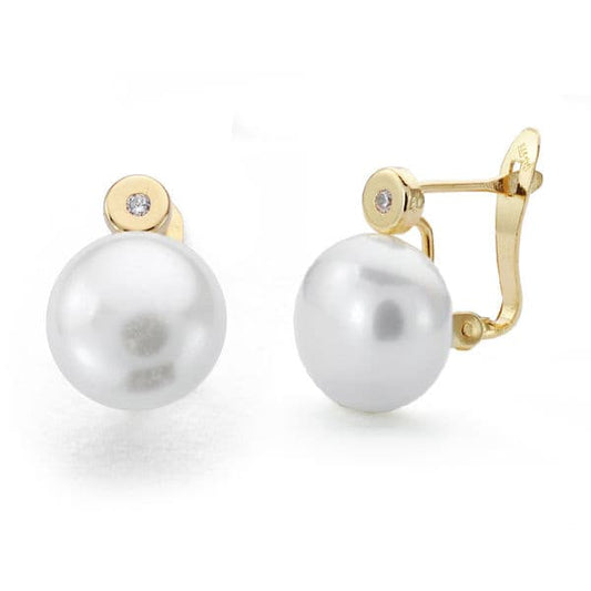 9K PENDIENTES PERLA 14X9 MMCATALAN