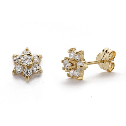Pendientes Cuajo. 6 x 6 mm de oro amarillo 9K