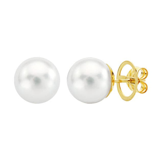 Pendientes Perla Australiana 10,5 a 11 mm de oro amarillo 18K