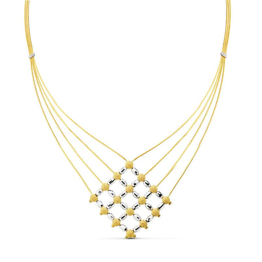 18K GARGANTILLA BICOLOR 44CM