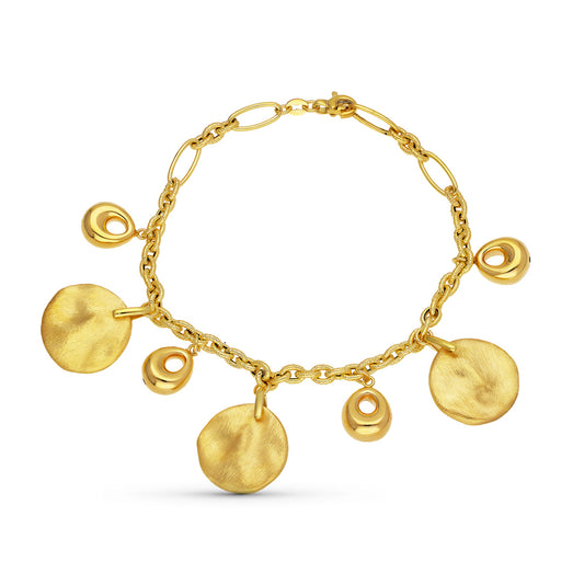 Pulsera Colgante de oro amarillo 18K