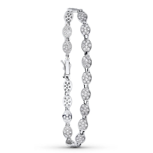 18K PULSERA ORO BLANCO CIRCONITAS