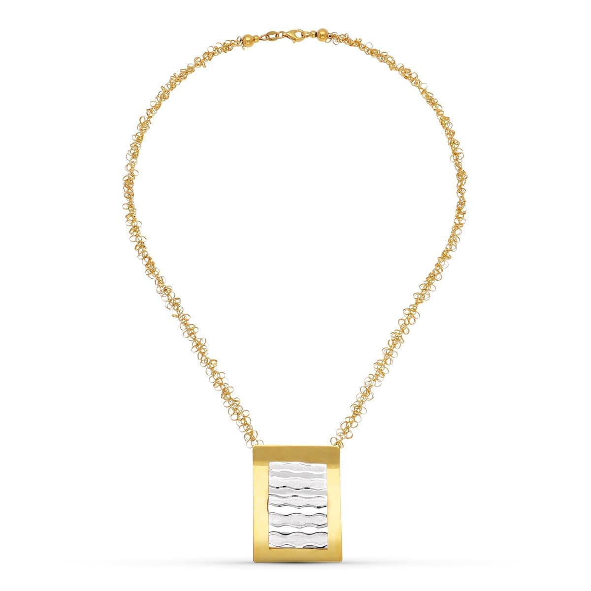 18K GARGANTILLA ORO BICOLOR 45CM