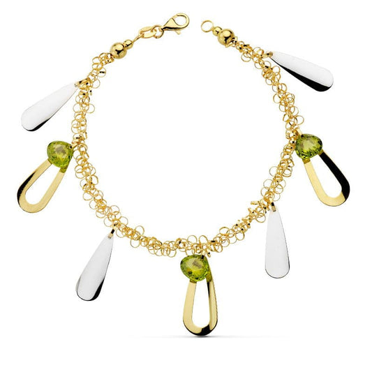 Pulsera Bicolor Fetiches 19c 18K