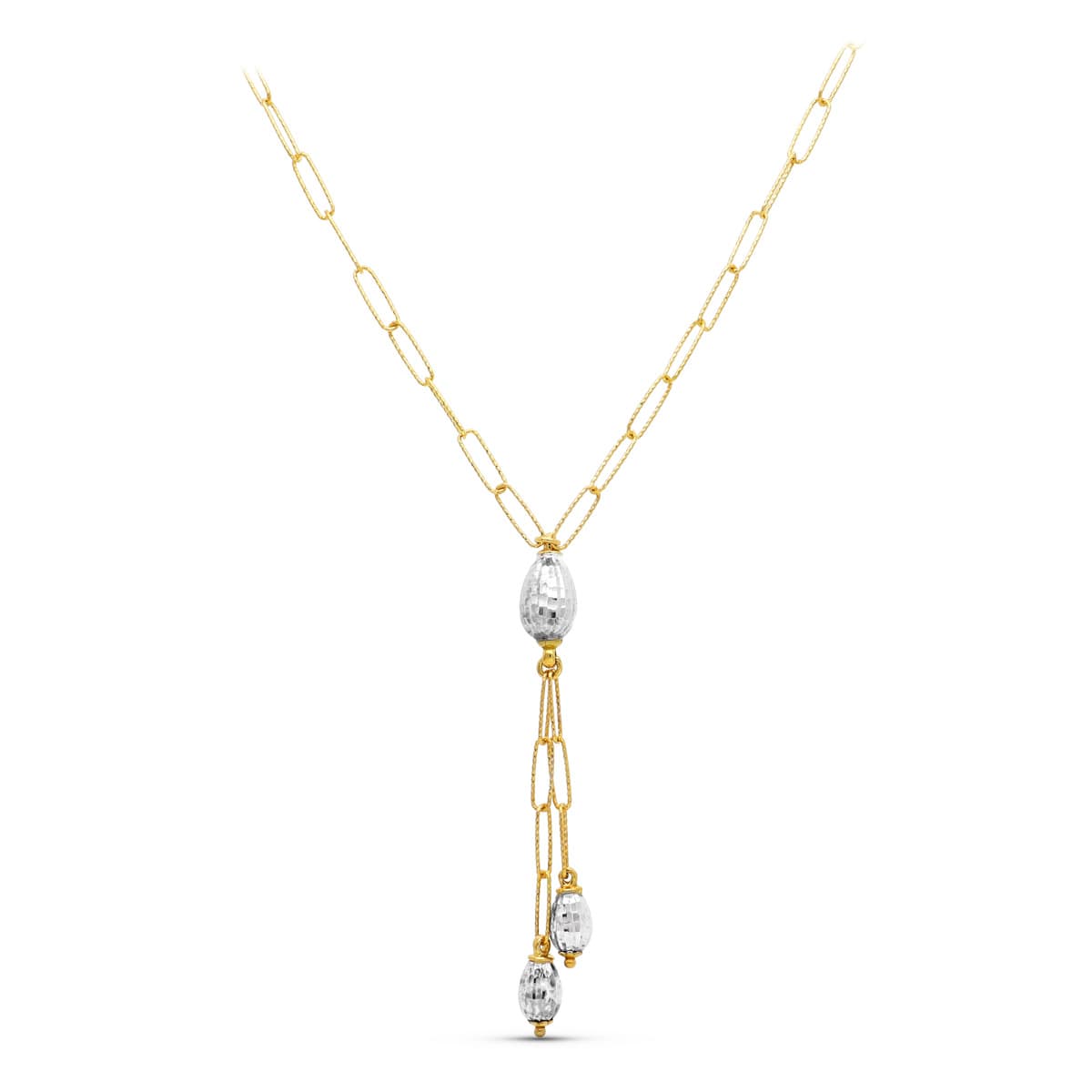 18K GARGANTILLA ORO BICOLOR ESLABONES