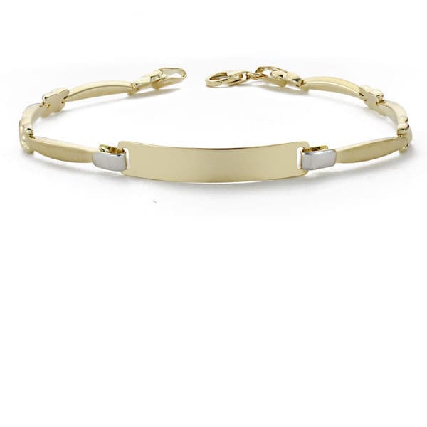 18K ESCLAVA SEÑORA BICOLOR 18CM