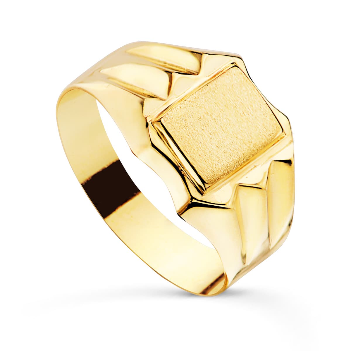 Sello Hueco Cadete. Zona Grabado: 7,5 x 5,5 mm de oro amarillo 18K