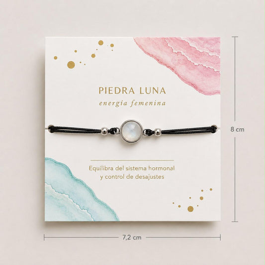 Pulsera Piedra luna de plata de ley - Joyería Zafir