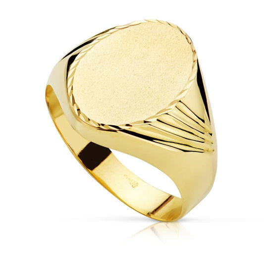 Sello Caballero Hueco. Zona Grabado 16 x 12 mm de oro amarillo 9K
