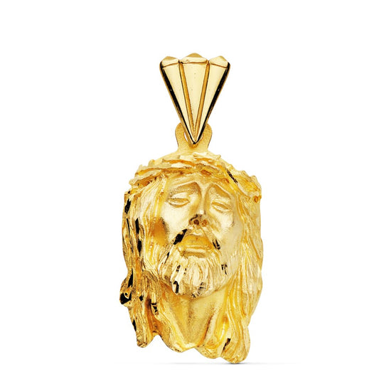 Colgante Cabeza de Cristo 9K 32 x 18 mm de oro amarillo 9K