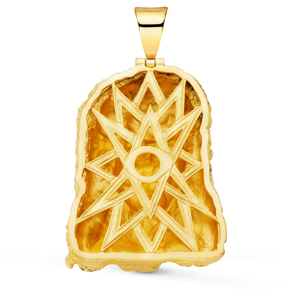 18K COLGANTE ORO AMARILLO CAMARON DE LA ISLA 43X32 MM