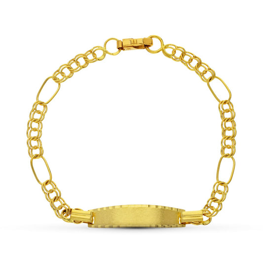 18K ESCLAVA ORO AMARILLO HUNGARA 17.5 CM