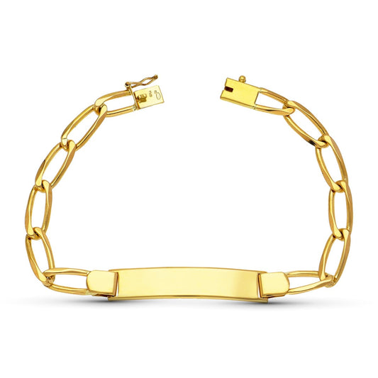 18K ESCLAVA ORO AMARILLO BILBAO MACIZA