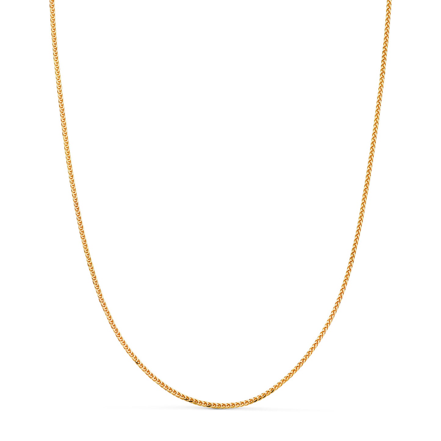 18K CADENA ORO AMARILLO MACIZA ESPIGA. ANCHO: 1 MM. LARGO: 45 CM