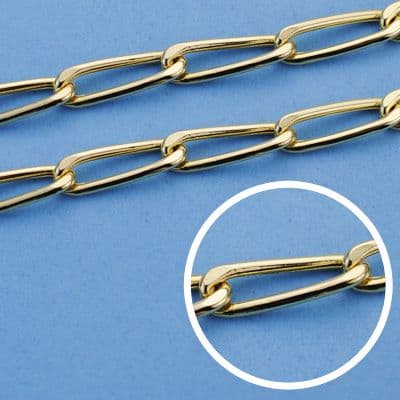 Cadena Bilbao 50 cm 4 mm de oro amarillo 18K