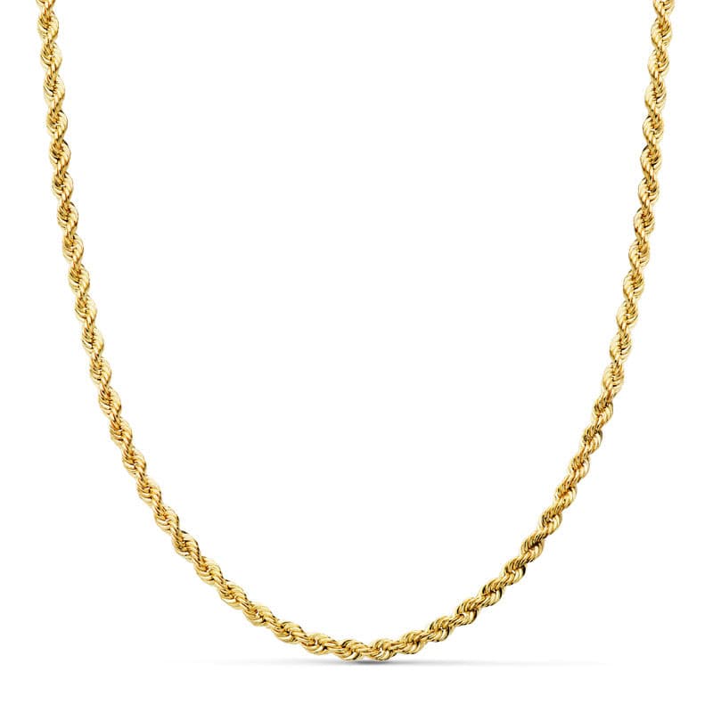 Cordon Salomonico Ligero. Ancho: 2,7 mm. Largo: 60 cm de oro amarillo 18K