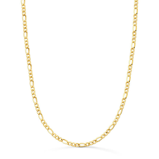 Cadena Cartier Hueca Eslabon Plano Ancho: 2,2 mm Largo: 60 cm de oro amarillo 18K