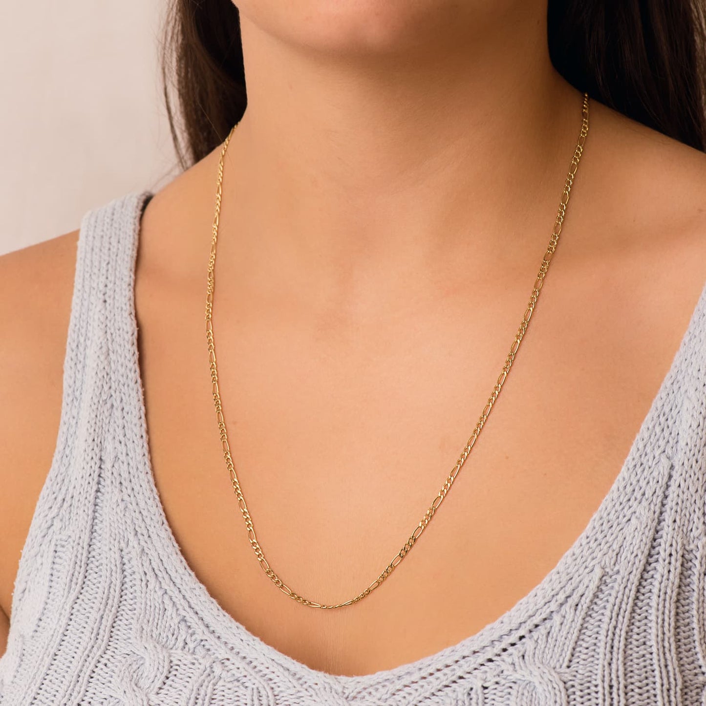 18K CADENA ORO AMARILLO CARTIER HUECA 2.5MM LARGO: 60CM