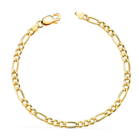 Pulsera Cartier 3x1 Hueca Ancho 3,5 mm Largo: 19 cm de oro amarillo 18K
