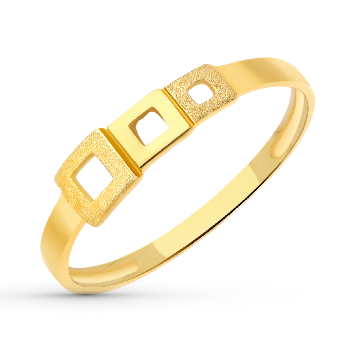 Sortija Cuadrados de oro amarillo 18K