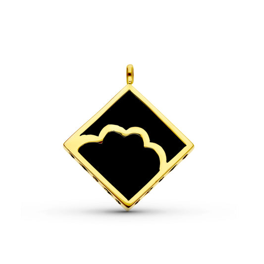 Colgante Ebano Nube de oro amarillo 18K