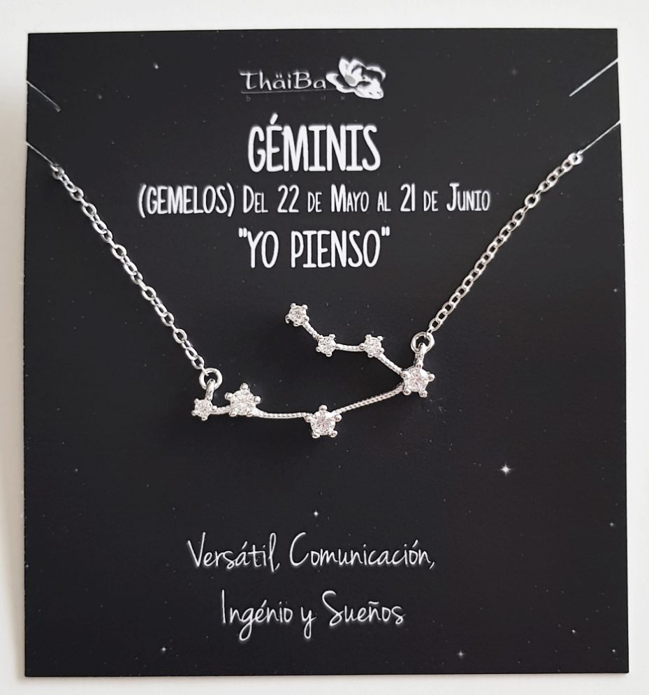 Collar constelaciòn géminis