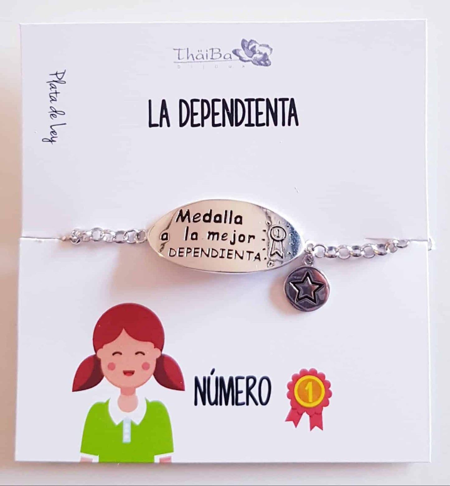 Pulsera dependienta de plata de ley