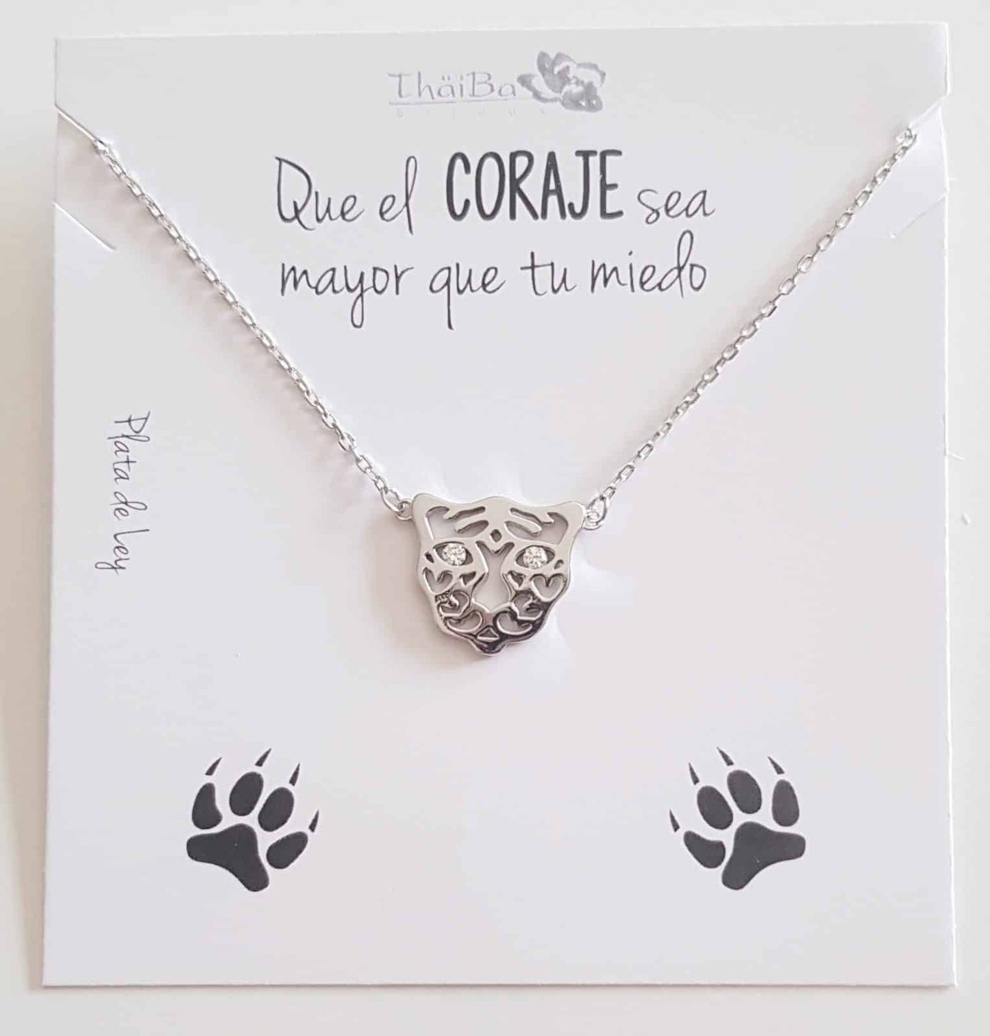 Collar TIGRE de plata de ley