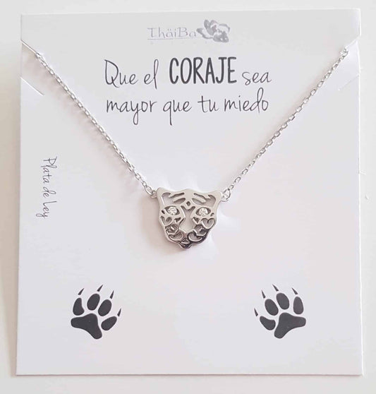 Collar TIGRE de plata de ley