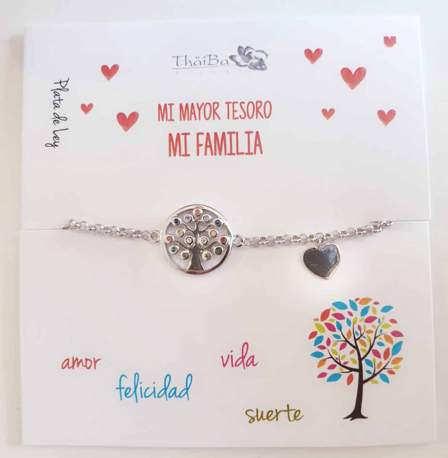 Pulsera àrbol de la vida de plata de ley