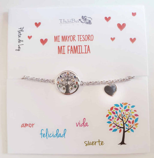 Pulsera àrbol de la vida de plata de ley - Joyería Zafir