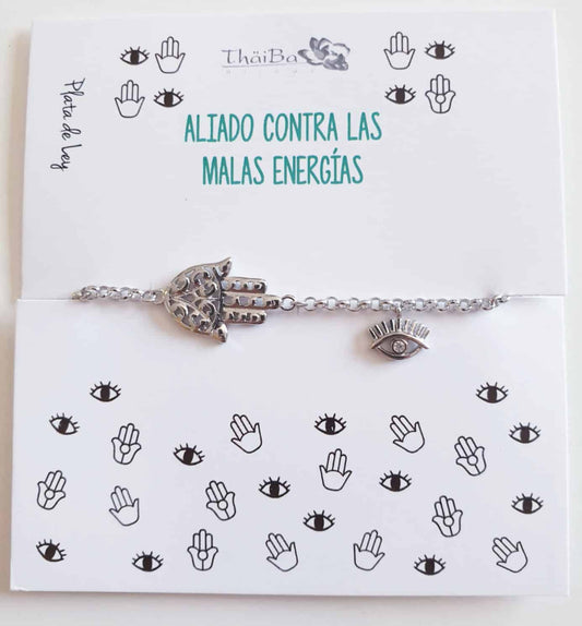 Pulsera energy de plata de ley - Joyería Zafir