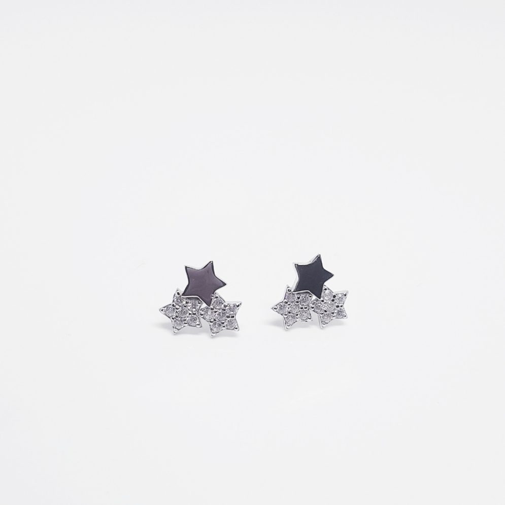 Pendientes trío estrellas