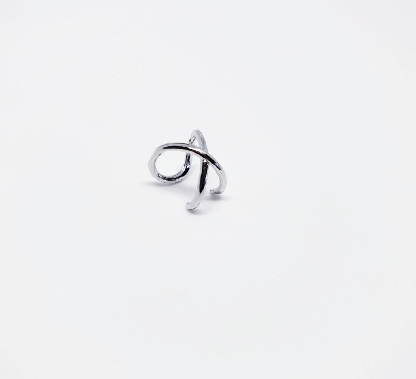 Ear cuff x plata