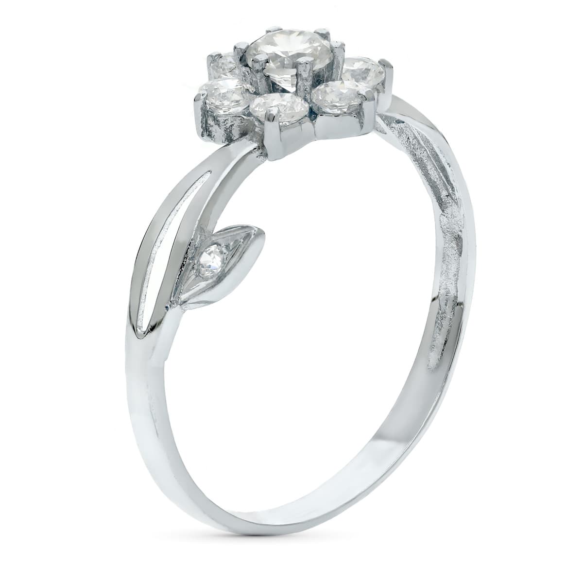 Sortija Cuajo Concirconitas. Ancho 10 mm de oro blanco 18K