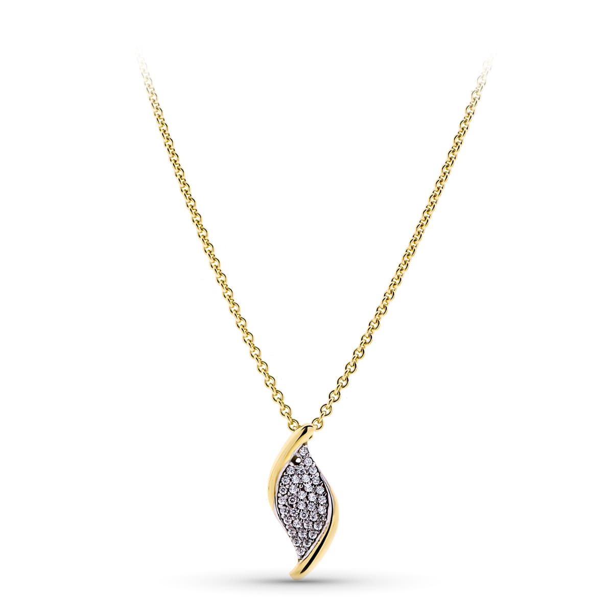 18K GARGANTILLA ORO BICOLOR CIRCONITAS