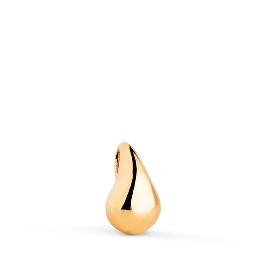 Colgante Gota en Brillo Hueca. Medida: 10 x 6 mm. de oro amarillo 18K