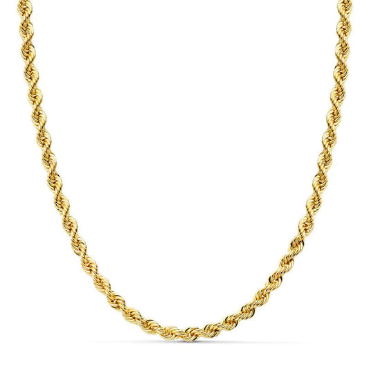 Cordon Salomonico Ligero. Ancho: 3,8 mm. Largo: 60 cm de oro amarillo 18K