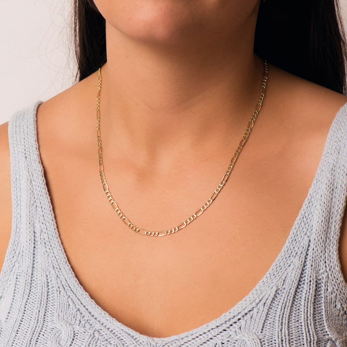 Cadena Cartier Hueca Ancho: 3,5 mm Largo: 50 cm de oro amarillo 18K