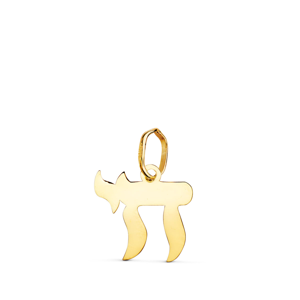 Colgante Silueta " Jai " Simbolo de la Vida 12 x 11 mm de oro amarillo 18K