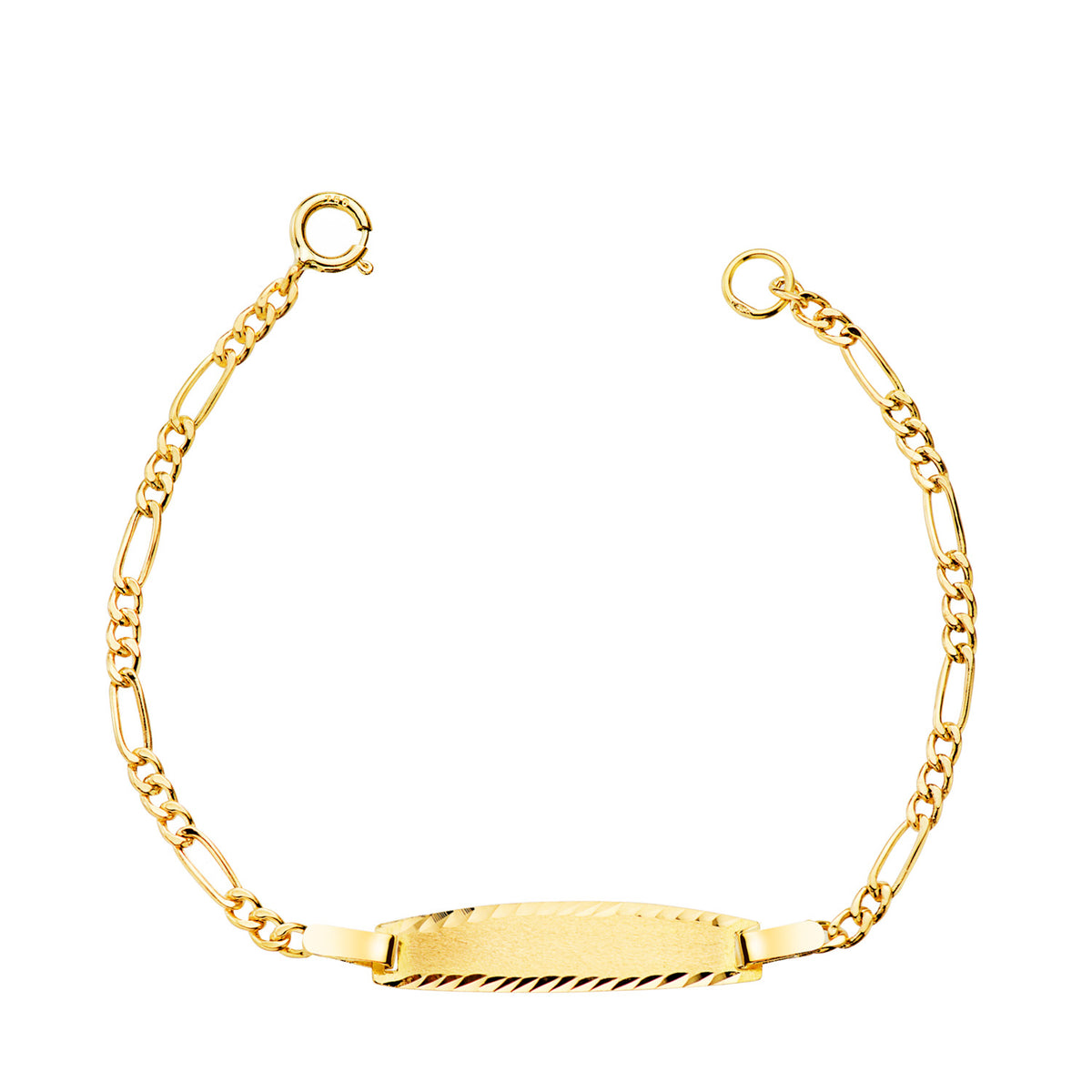 Esclava Cartier 3x1 Hueca. Ancho: 1,5 mm. Placa Chapa: 19 x 4 mm. Largo 12 cm de oro amarillo 18K