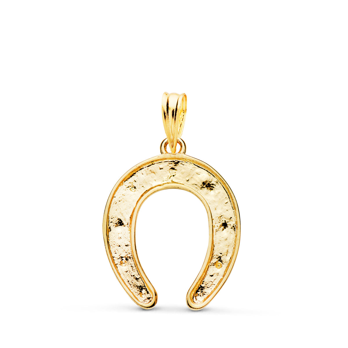 Colgante Herradura Macizo. Medida: 20 x 16 mm de oro amarillo 18K