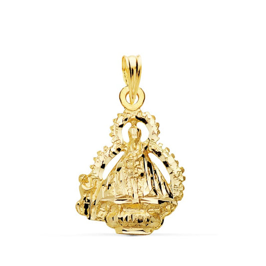Medalla Virgen de la Cabeza Escudo 22 x 15 mm de oro amarillo 18K